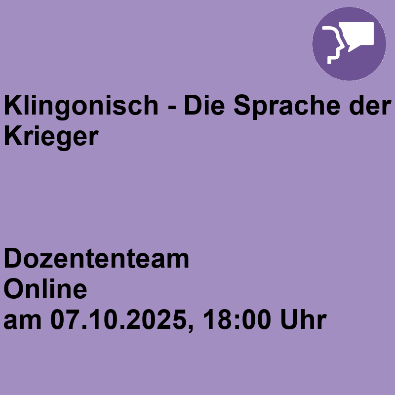 Klingonisch - Die Sprache der Krieger Klingonisch - Die Sprache der Krieger