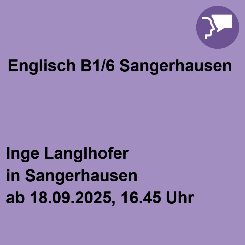 Englisch B1/6 Sangerhausen Englisch B1/6 Sangerhausen