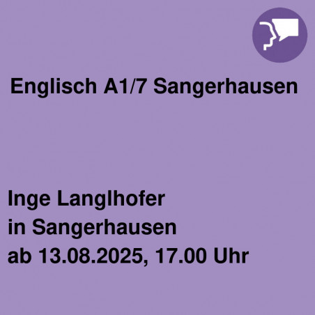 Englisch A1/7 Sangerhausen