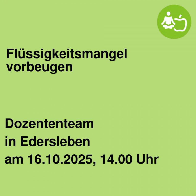 Flüssigkeitsmangel vorbeugen Flüssigkeitsmangel vorbeugen