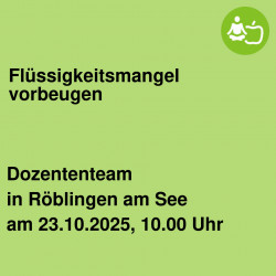 Flüssigkeitsmangel vorbeugen