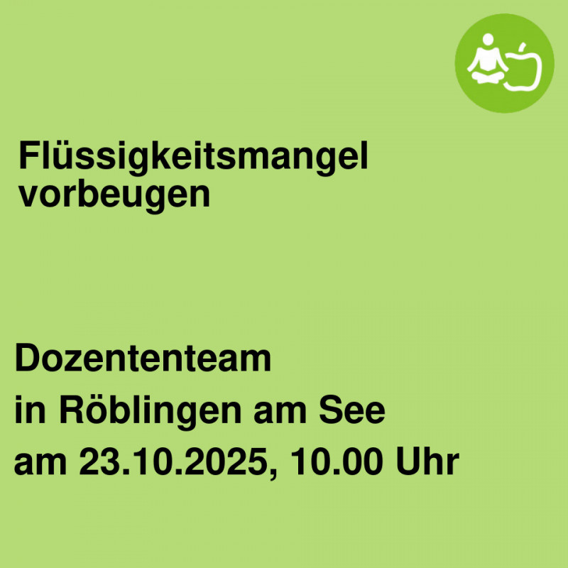 Flüssigkeitsmangel vorbeugen Flüssigkeitsmangel vorbeugen
