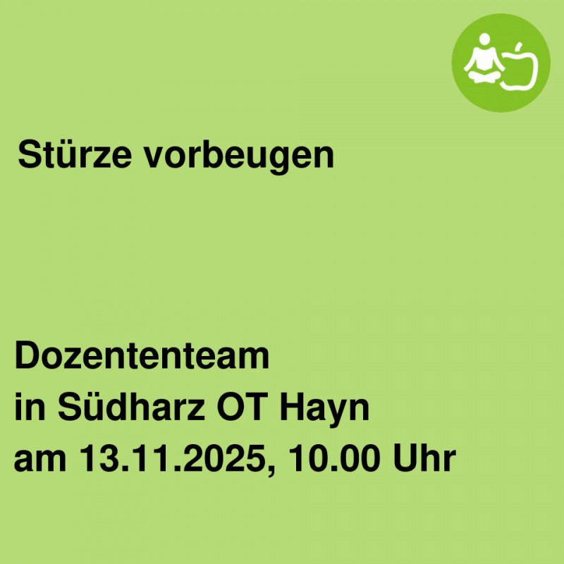 Stürze vorbeugen Stürze vorbeugen