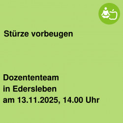 Stürze vorbeugen