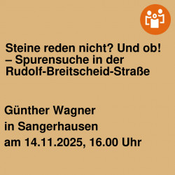 Steine reden nicht? Und ob! – Spurensuche in der Rudolf-Breitscheid-Straße