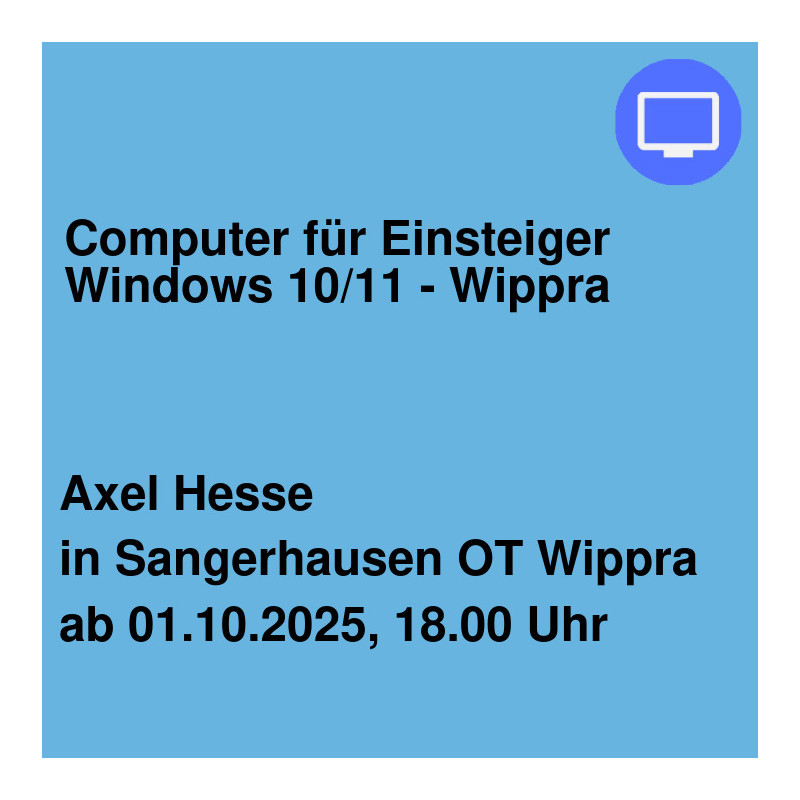 Computer für Einsteiger Windows 10/11 - Wippra Computer für Einsteiger Windows 10/11 - Wippra