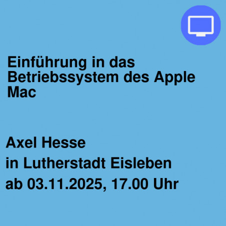 Einführung in das Betriebssystem des Apple Mac