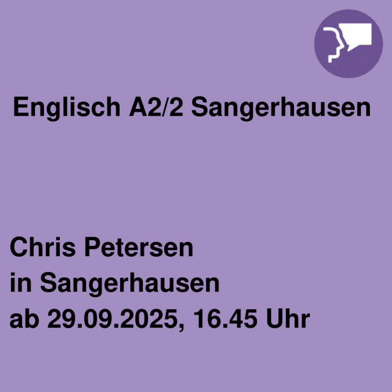 Englisch A2/2 Sangerhausen