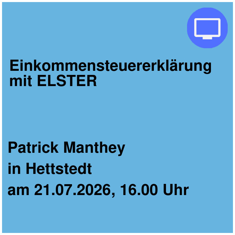 Einkommensteuererklärung mit ELSTER Einkommensteuererklärung mit ELSTER