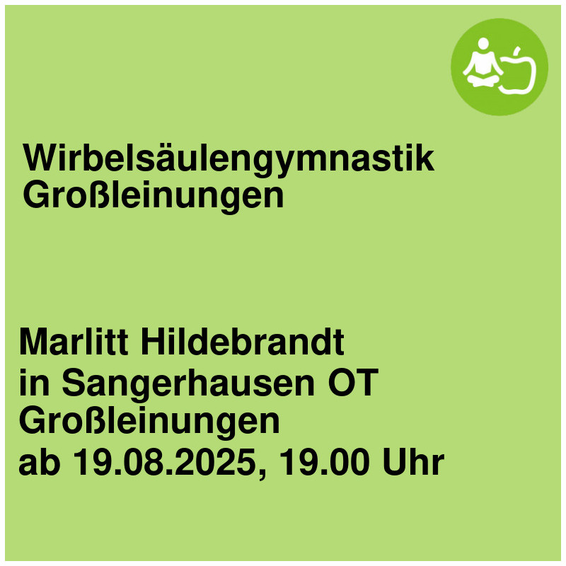 Wirbelsäulengymnastik Großleinungen Wirbelsäulengymnastik Großleinungen