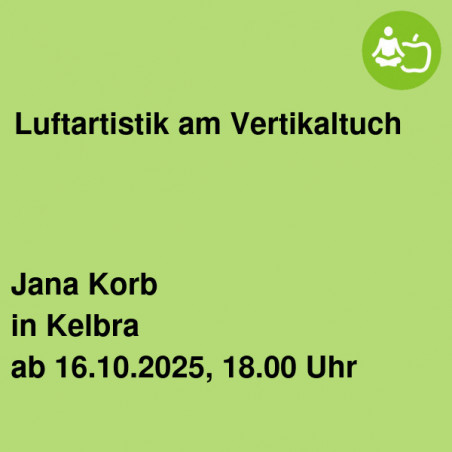 Luftartistik am Vertikaltuch