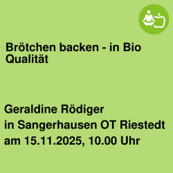 Brötchen backen - in Bio Qualität