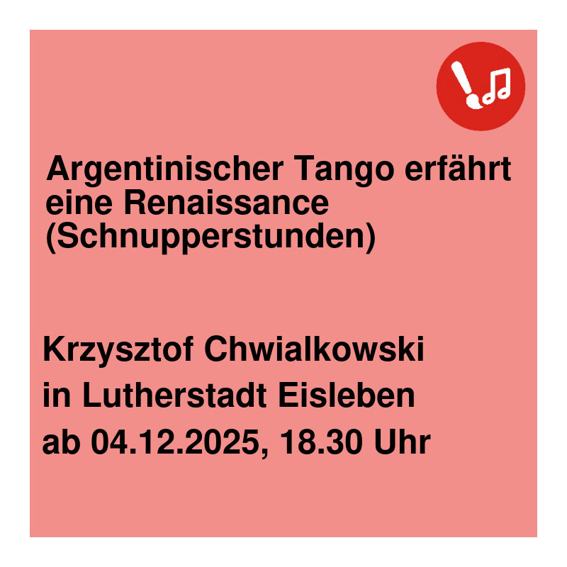 Argentinischer Tango erfährt eine Renaissance (Schnupperstunden) Argentinischer Tango erfährt eine Renaissance (Schnupperstunden)