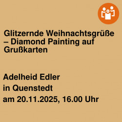 Glitzernde Weihnachtsgrüße – Diamond Painting auf Grußkarten