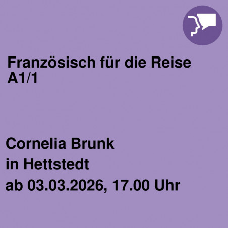 Französisch für die Reise A1/1