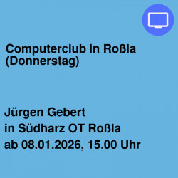 Computerclub in  Roßla (Donnerstag)