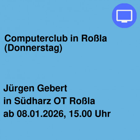 Computerclub in  Roßla (Donnerstag)
