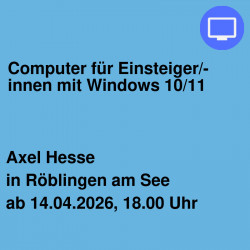 Computer für Einsteiger/-innen mit Windows 10/11