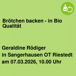 Brötchen backen - in Bio Qualität