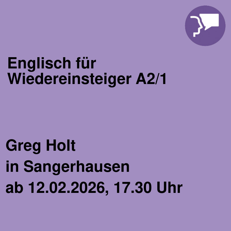 Englisch für Wiedereinsteiger A2/1
