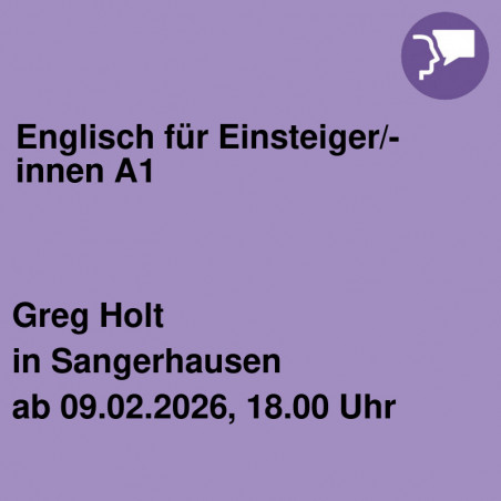 Englisch für Einsteiger/-innen A1