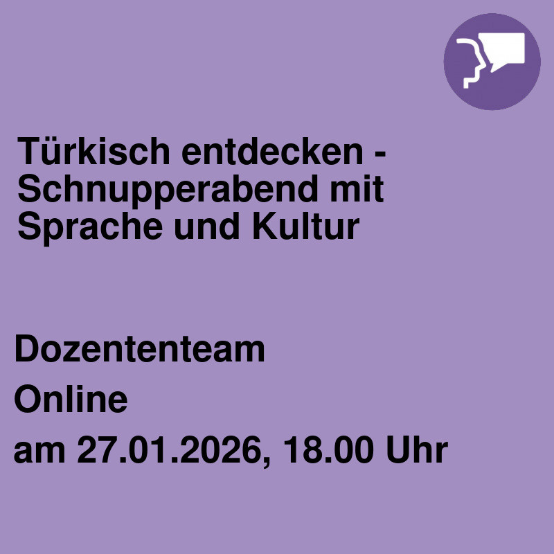 Türkisch entdecken - Schnupperabend mit Sprache und Kultur