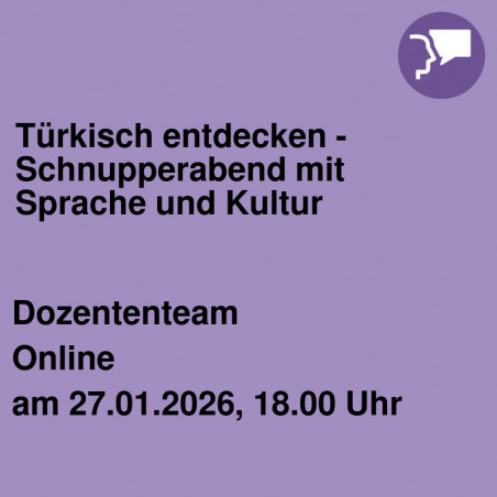 Türkisch entdecken - Schnupperabend mit Sprache und Kultur