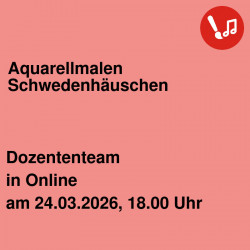 Aquarellmalen Schwedenhäuschen