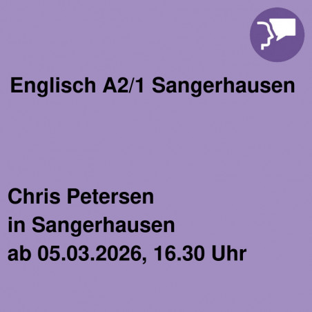 Englisch A2/1 Sangerhausen