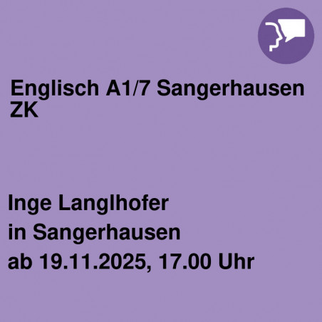 Englisch A1/7 Sangerhausen ZK