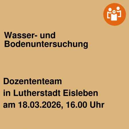 Wasser- und Bodenuntersuchung