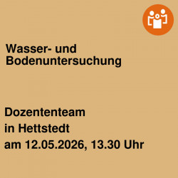 Wasser- und Bodenuntersuchung