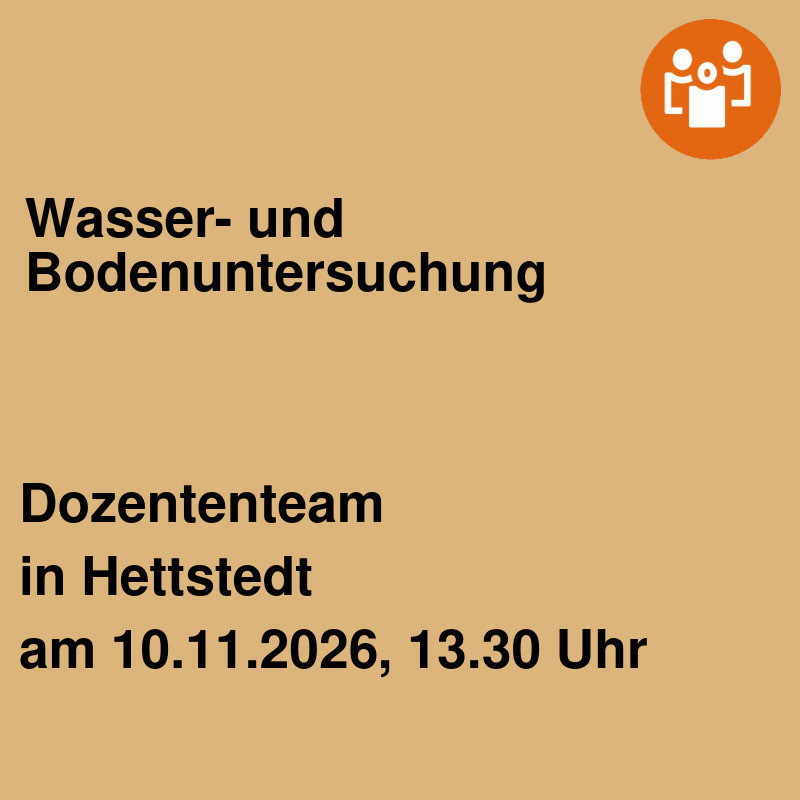 Wasser- und Bodenuntersuchung
