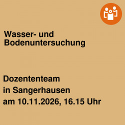 Wasser- und Bodenuntersuchung
