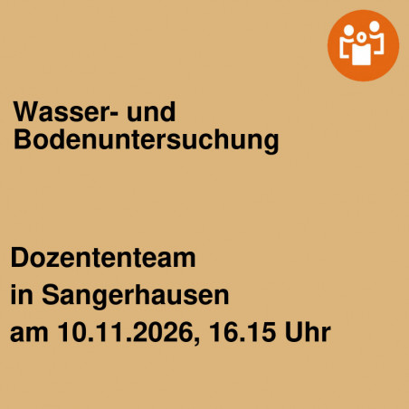 Wasser- und Bodenuntersuchung