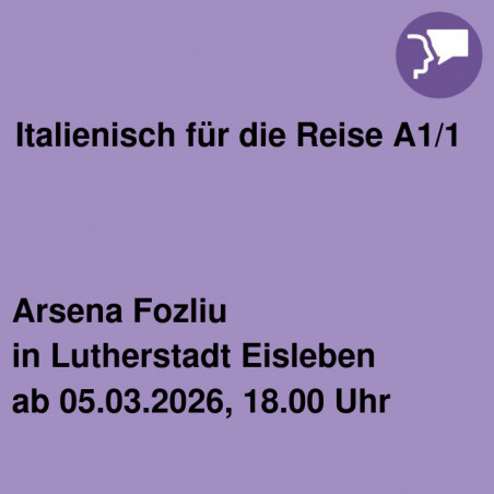 Italienisch für die Reise A1/1