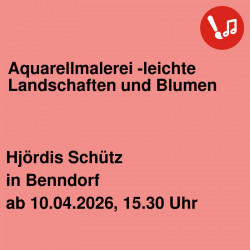 Aquarellmalerei -leichte Landschaften und Blumen