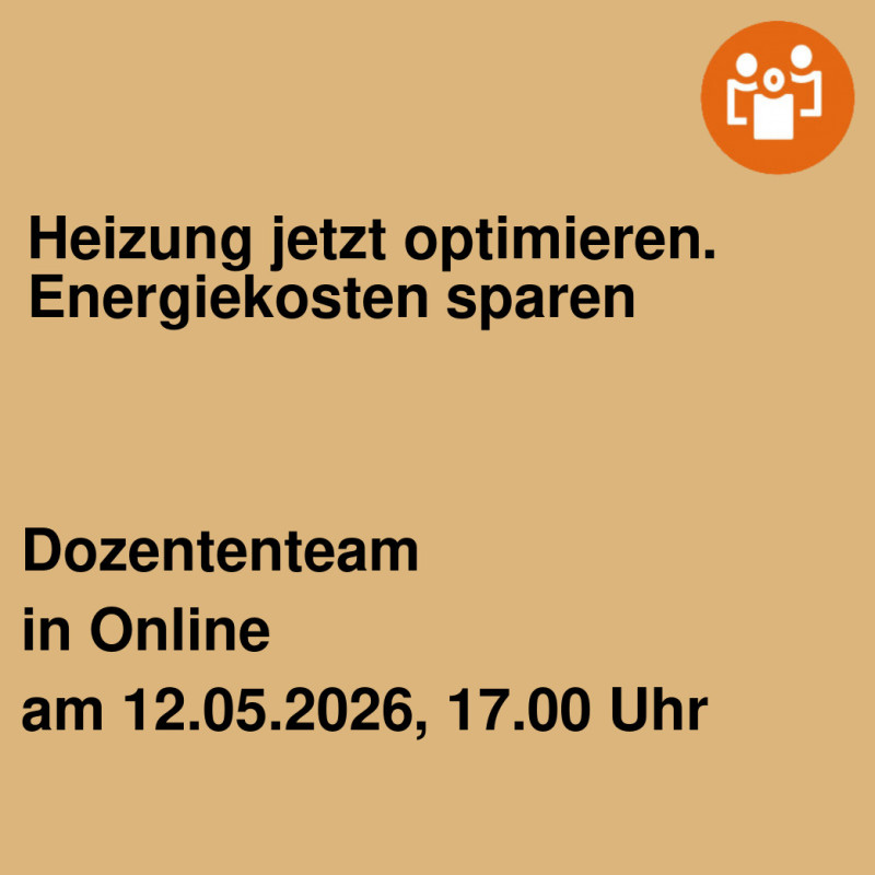 Heizung jetzt optimieren. Energiekosten sparen