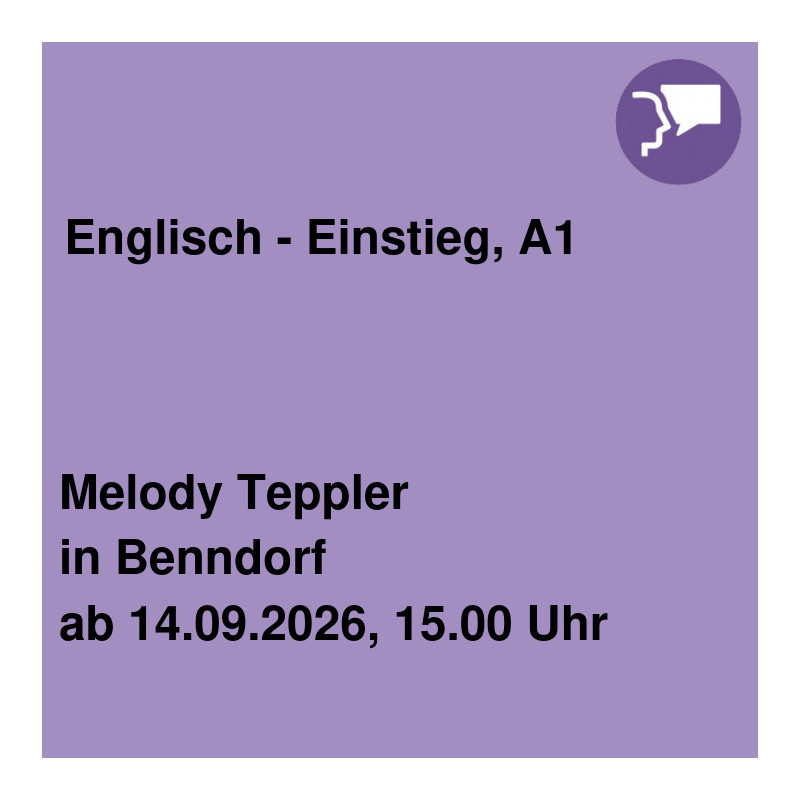 Englisch - Einstieg, A1