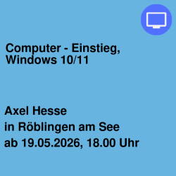 Computer - Einstieg, Windows 10/11