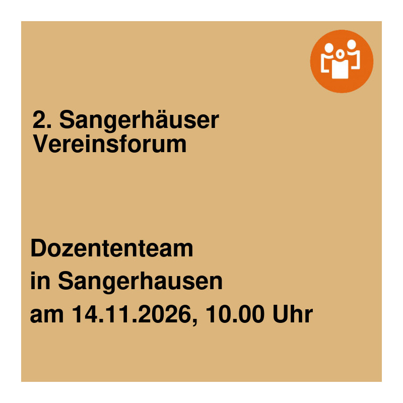 2. Sangerhäuser Vereinsforum