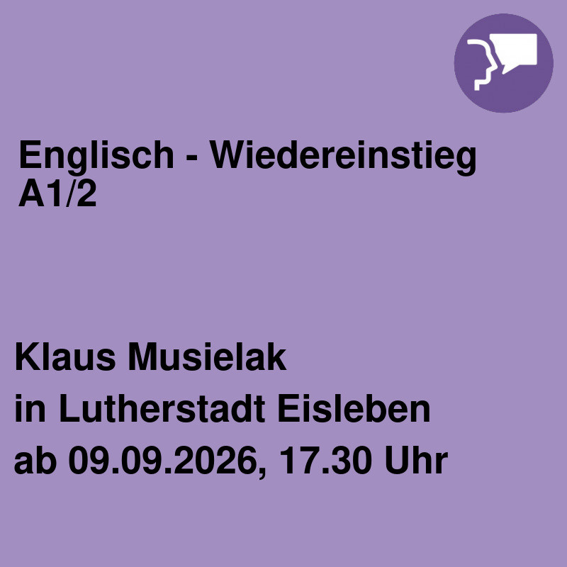 Englisch - Wiedereinstieg A1/2