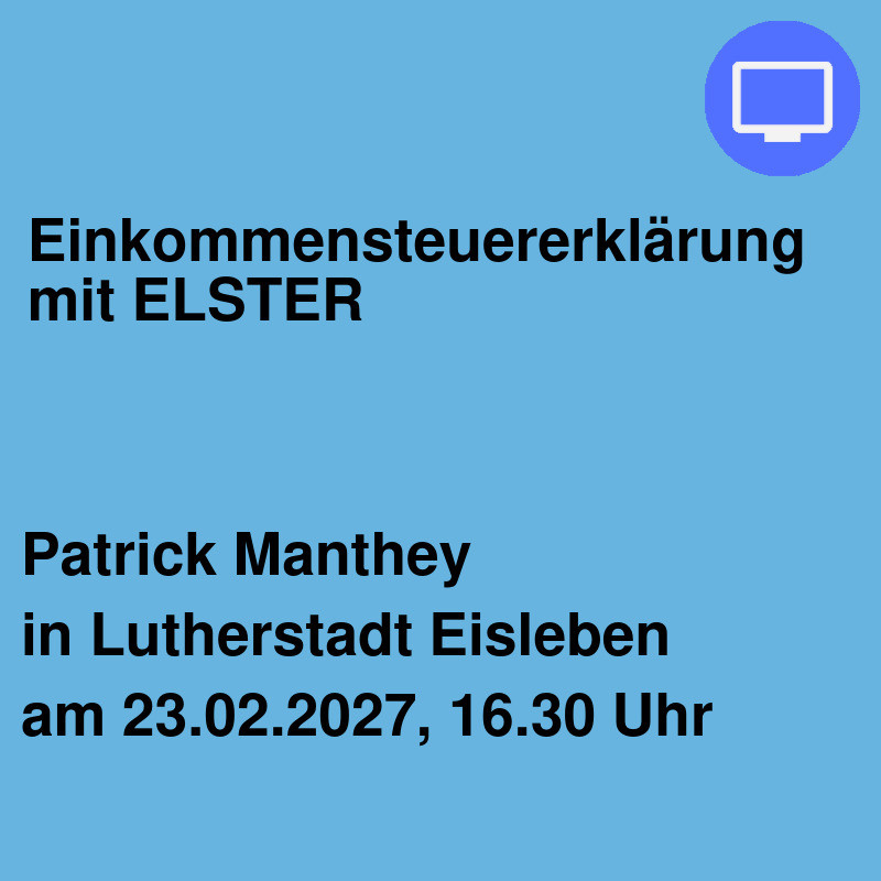 Einkommensteuererklärung mit ELSTER