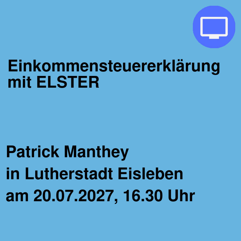 Einkommensteuererklärung mit ELSTER