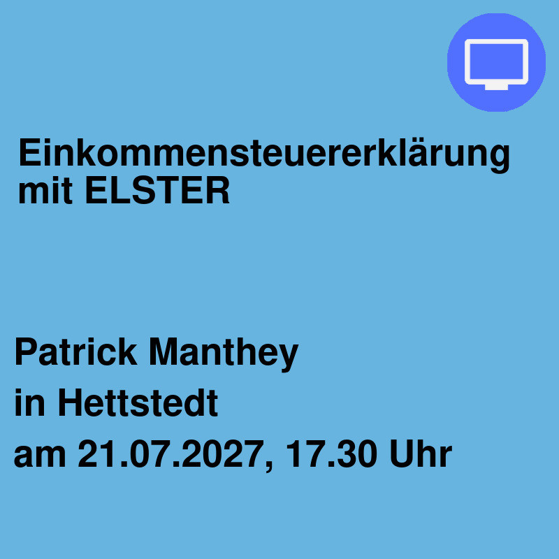 Einkommensteuererklärung mit ELSTER