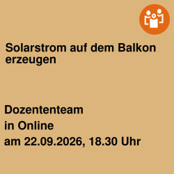 Solarstrom auf dem Balkon erzeugen