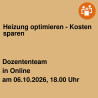 Heizung optimieren - Kosten sparen
