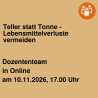 Teller statt Tonne - Lebensmittelverluste vermeiden