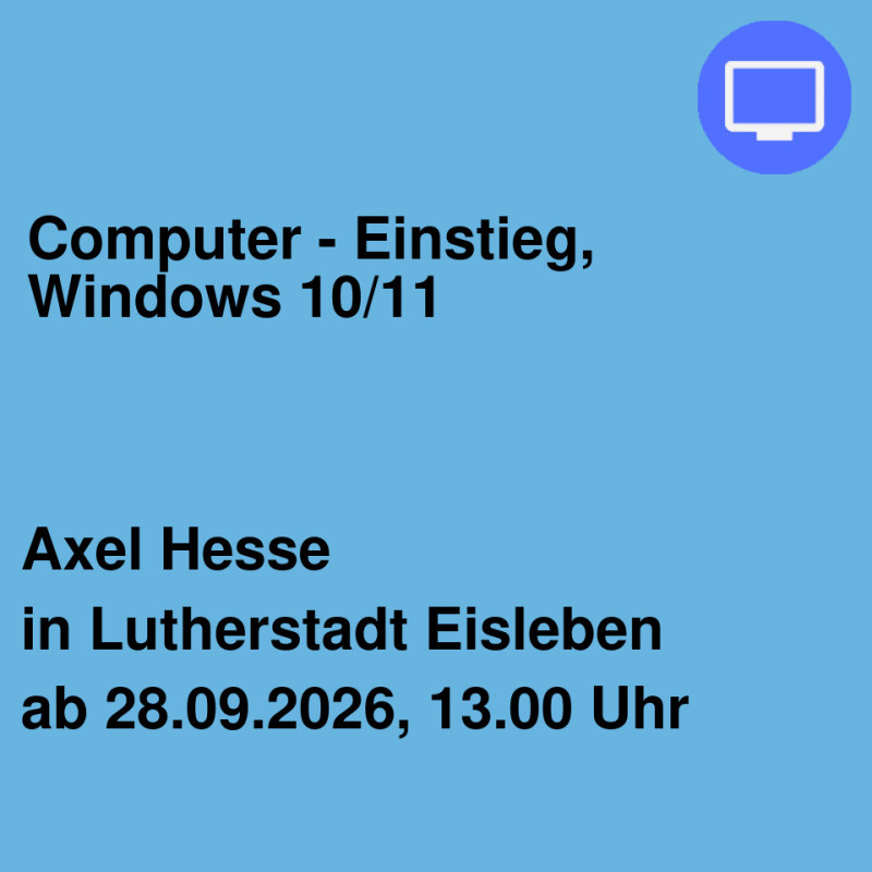 Computer - Einstieg, Windows 10/11