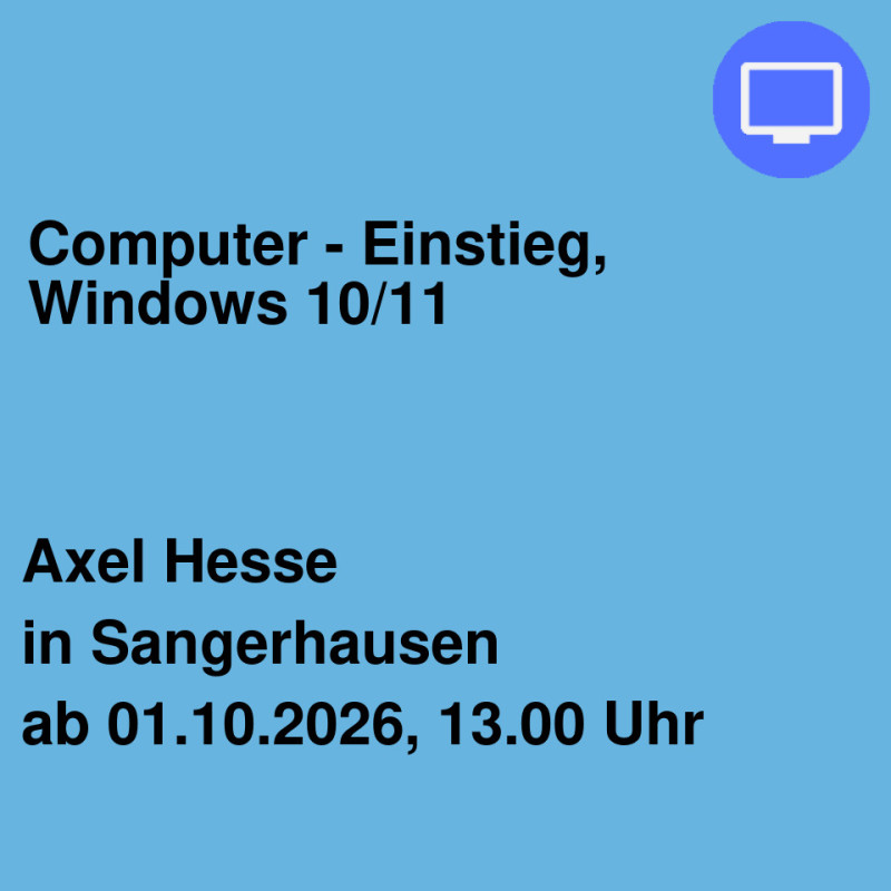 Computer - Einstieg, Windows 10/11